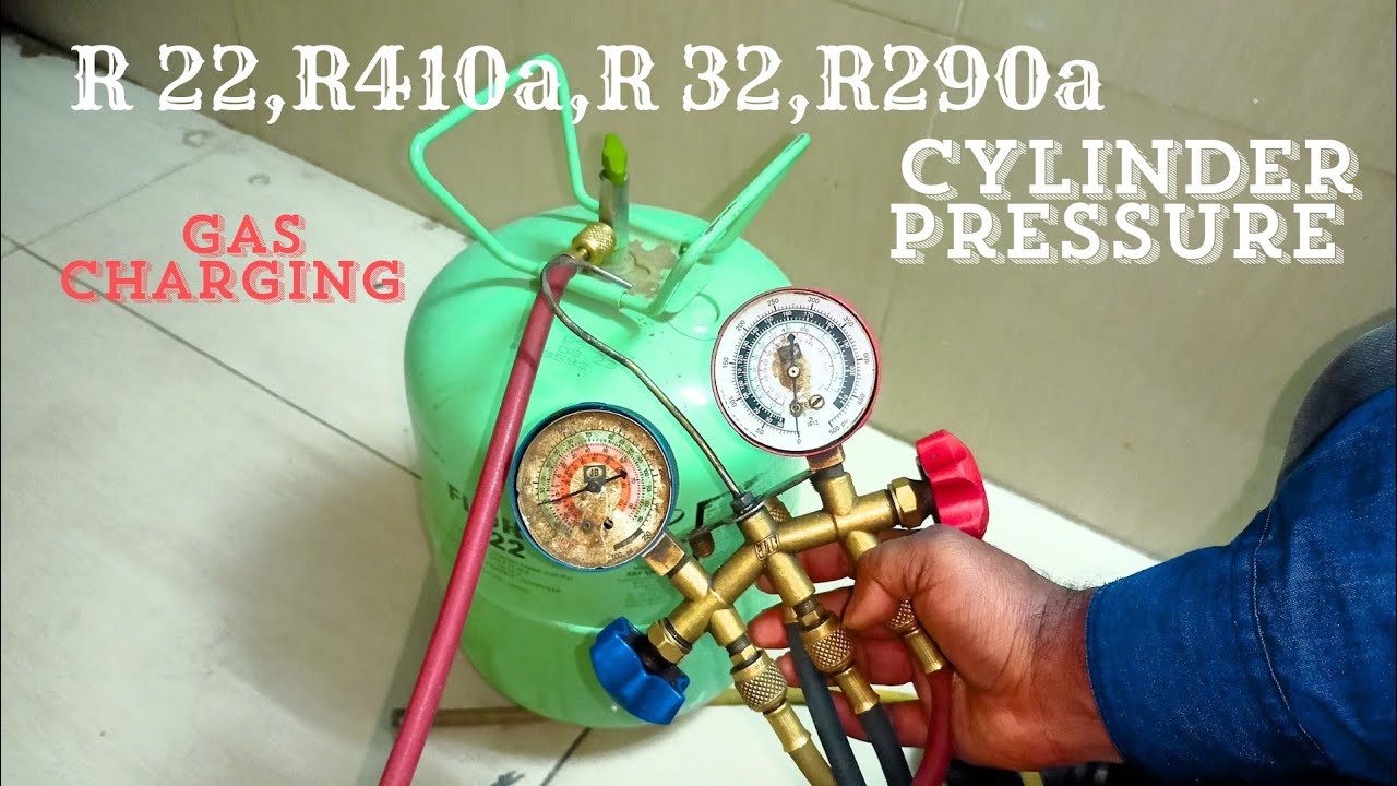 R22, R 410a, R 32, R 134a, R 290a Gas Cylinder Pressure Split Ac