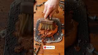 Rust removal on metal object #rust #cleaning #metal