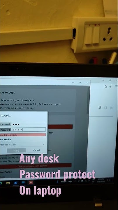 How to set password of unattended access in any desk? - YouTube