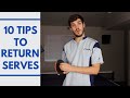 How to return serves and read spin