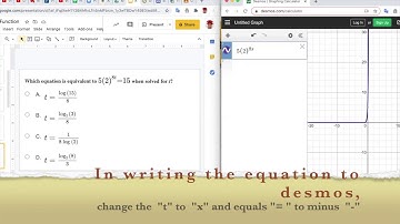 Solving exponential equation