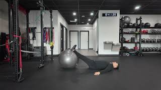 Physioball Bridge with Hamstring Curl