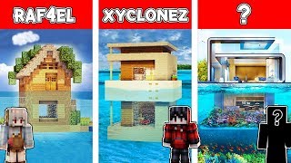 แข่งสร้าง!! บ้านสุดเท่ บ้านใต้น้ำ VS บ้านใต้น้ำ ใครจะชนะ?? (Minecraft House)