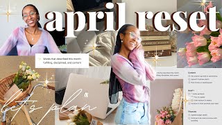 april monthly reset 🌷🎀✨ march recap, quarter one reflections, and goal setting