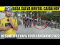 RESUMEN 4 ETAPA TOUR de LANGKAWI IVAN SOSA SALVA BRUTAL CAIDA MOLANO POR POCO