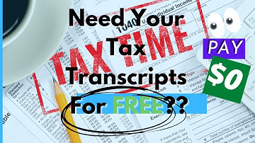 How to Get IRS TAX TRANSCRIPTS For Free | How to Get IRS TAX RECORDS ONLINE | IRS Tax Transcripts