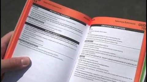 Emergency Response Guidebook - Review