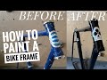 How to Paint a Bike Frame with Spray Paint.