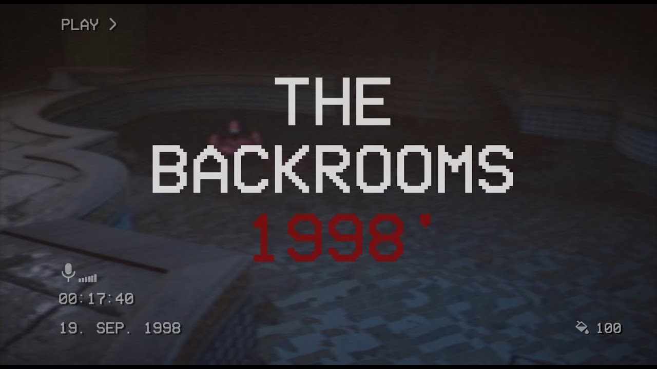 Screenshot of a level in a video game called the backroom