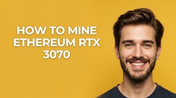 How to Mine Ethereum Rtx 3070 - GUIDE!