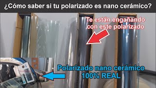 😡No te dejes engañar con este polarizado // te están instalando un polarizado cerámico que no sirve