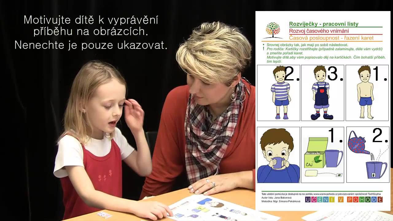 Vnímání času :: Vysvětlení problematiky, cvičení na časový sled