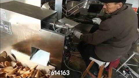 Automatic ice cream roll cone making machine/crispy egg roll forming production line