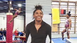 Exclusive footage of Simone Biles at 2024 US Trainings Camp