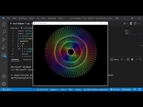 Python Turtle Graphics - 18 | Python Turtle Coding Video |
