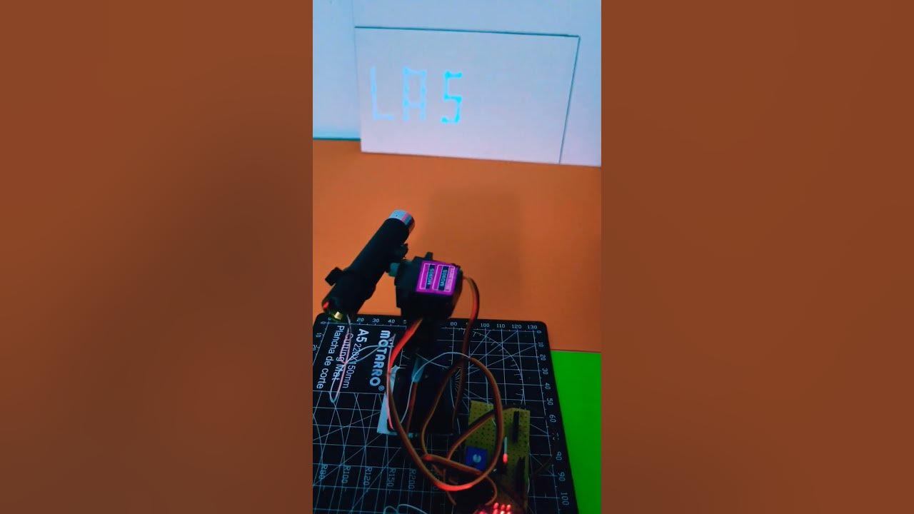 Laser Projector Writing Machine#arduino #experiment #visuino # ...