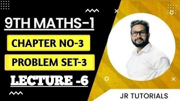 9th Maths-1 | Chapter No 3 | Polynomials | Problem Set-3 | Lecture 6|