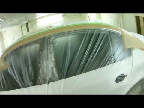 BMW E60 Painting - Part 1. Roof and Front Fenders