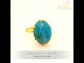 Natural precious stones  18k gold ring  alma carino fine jewellery zirconia from swarovski