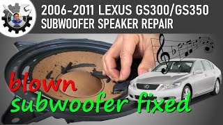 3rd Gen Lexus GS Subwoofer Repair