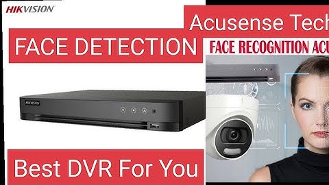 Hikvisikn DVR with Face Detection and Acusense Technology, Audio with playback.