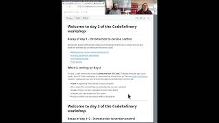 2.2 Day 2 introduction - CodeRefinery 2025 Mar
