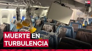 Singapur: fuertes turbulencias en avión dejan un muerto y varios heridos