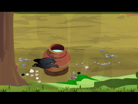 Thirsty Crow   English Story  Moral Stories For Kids  Panchatantra Tales in English