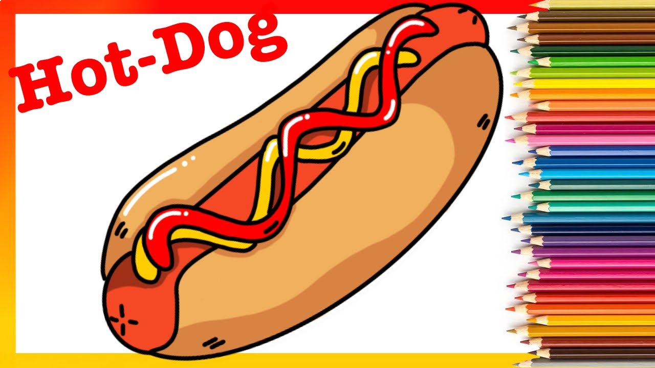 Como Desenhar Um Cachorro Quente - YouTube