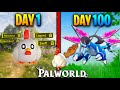 I survived 100 days in palworld with only chikipi