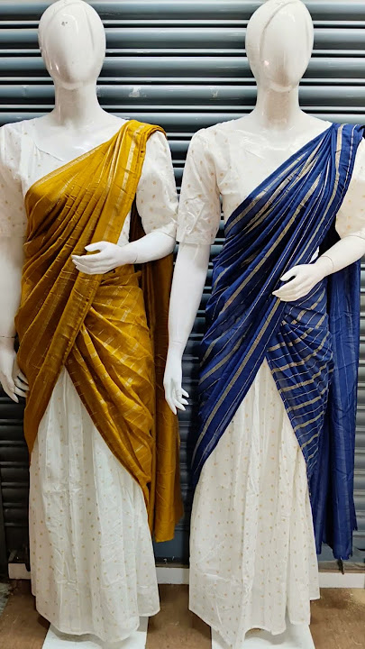Dhavani Set Chanderi fabric,skirt and blouse (stitched) with Dupatta three piece set Size-S M L XL