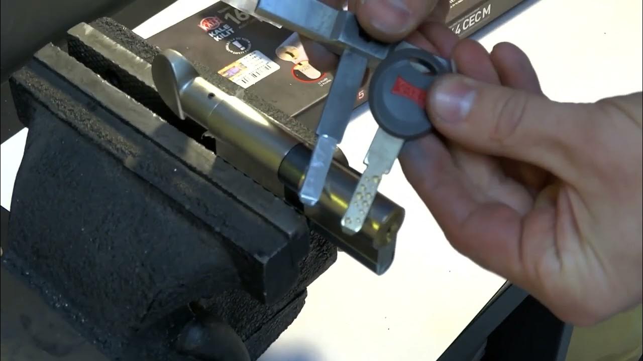 Turkish lock Kale 164 CECM Maymuncuk how to use it? YouTube