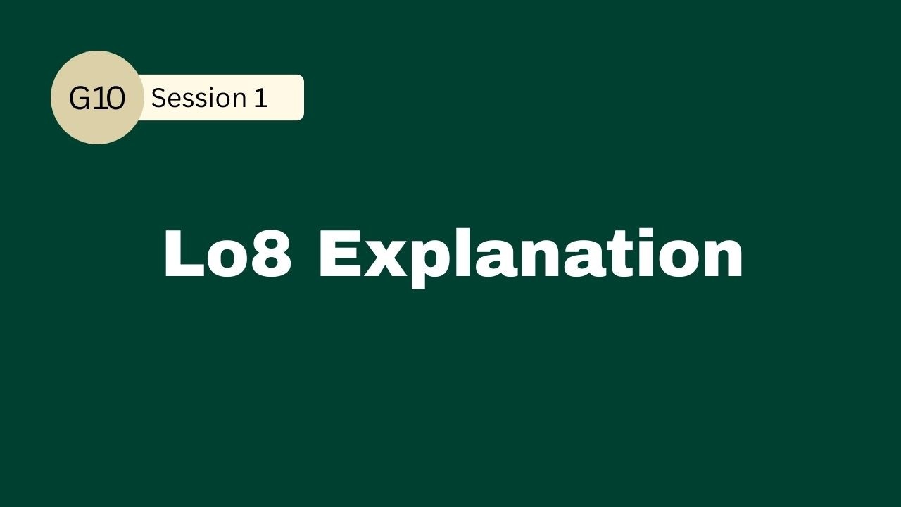 Session 1 G10 - YouTube