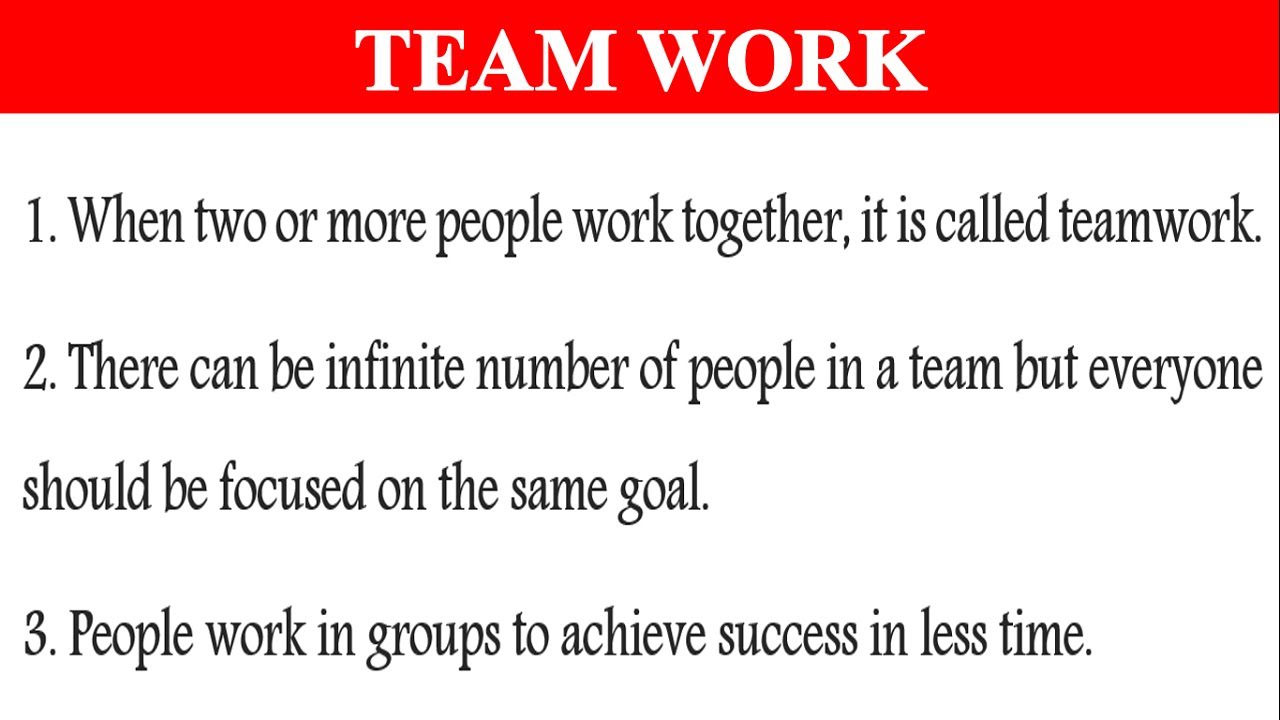 benefits of teamwork essay 250 words