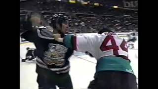 Doug Doull Detroit Vipers Vs. Kevin Grimes Grand Rapids Griffins Oct. 1St, 1999 Ihl