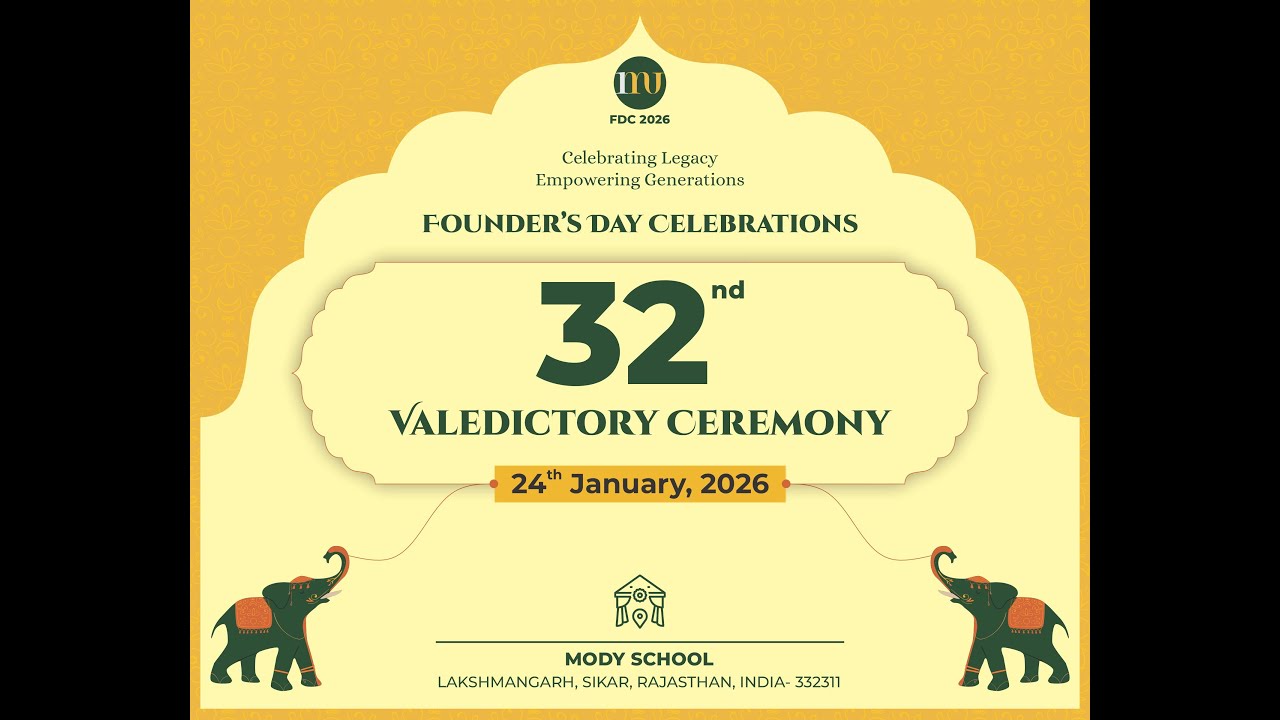 Valedictory Function – Mody School