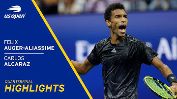 Felix Auger-Aliassime vs Carlos Alcaraz Highlights | 2021 US Open Quarterfinal