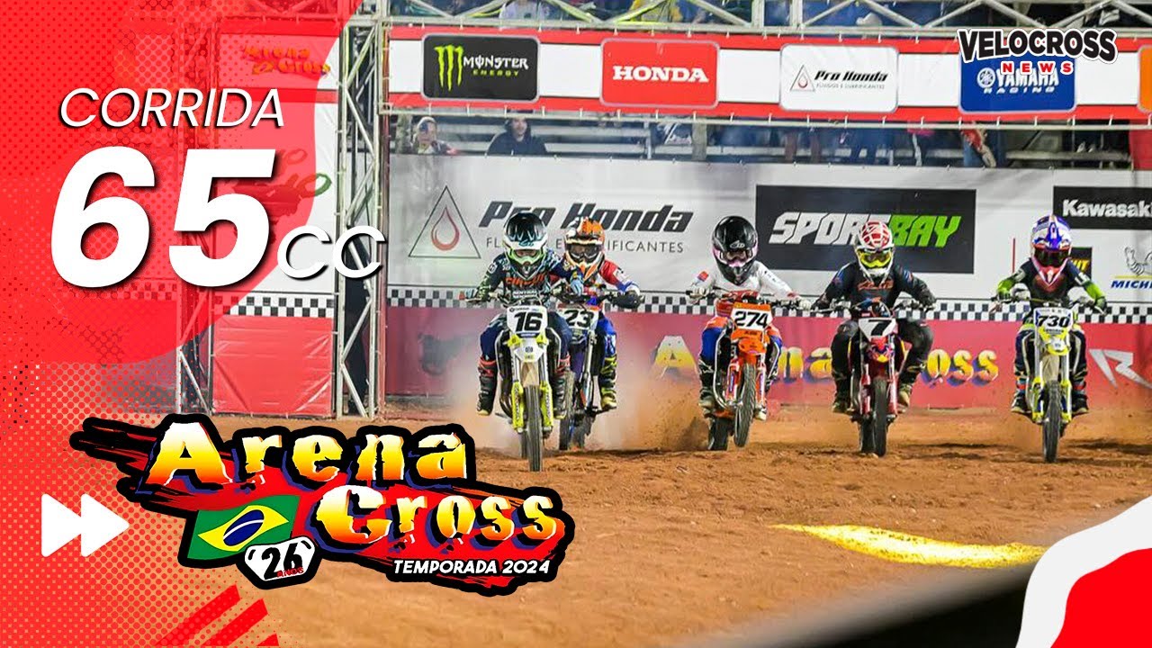 ARENA CROSS 2024 - Corrida Categoria 65cc - 2a Etapa - Jundiaí / SP - Velocross News