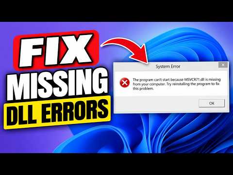 How to Fix Missing DLL Errors