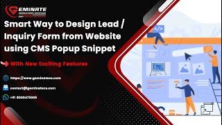 Smart Way to Design Lead / Inquiry Form from Website using CMS Popup Snippet