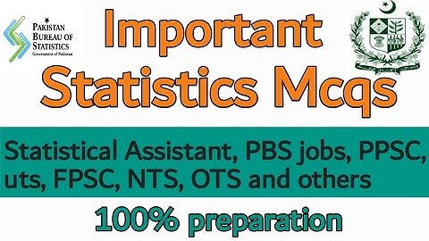 Most Important MCQs of Statistics|Statistical Assistant|pbs jobs |GK with RNkhan|PPSC, FPSC, NTS,