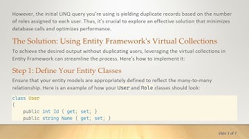 How to Efficiently Use LINQ to Pivot User Roles in Entity Framework
