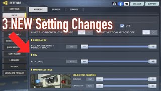 3 NEW Setting Changes And What Does It Do? (FPP Fov/Weapon Inspection/Realistic Scope)