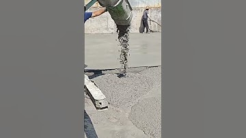 intelligent technique of leveling the cement cast dough #shorts