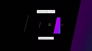 Hackintosh Vs M1  Speedometer 20 m1 hackintosh