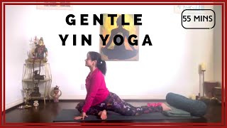55 Minutes Gentle Yin Yoga | Yin Yoga for Beginners |  IndianYogaGirl
