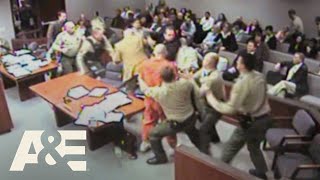 Court Cam: Courtroom Erupts in Chaos as Victim’s Brother Attacks Murderer | A\&E