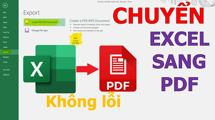 Xuất file Excel sang PDF trong 1 trang