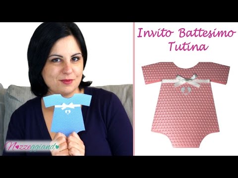 TUTINA BODY -  Invito Battesimo Fai da te - Tutorial | Nozzeggiando