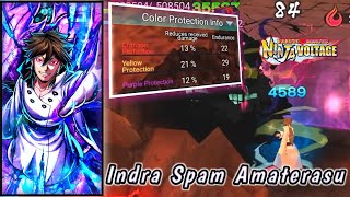 Indra (Amaterasu Spam) VS Triple Color Protection Fortress - Naruto X Boruto Ninja Voltage